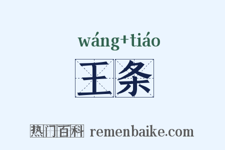 王条是什么意思的图片